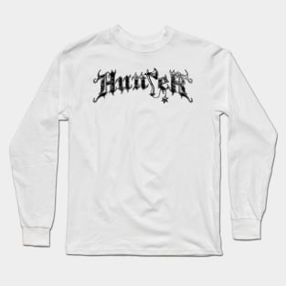 DenialJ Evil Merch - Hunter Logotype Long Sleeve T-Shirt